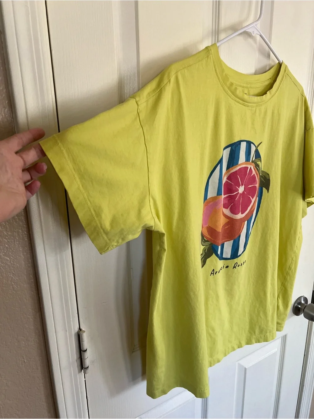 Maeve Anthropologie Arancia Rossa Citrus Graphic Oversized Tee XXS/XS